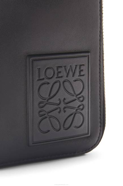 Black Vertical Crossbody Pocket in satin calfskin Loewe 84PR613 Men
