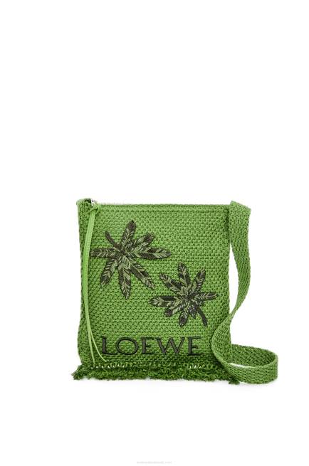 Green Fringes crossbody bag in organic cotton Loewe 84PR231 Men