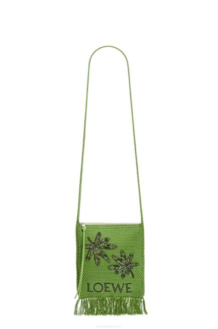 Green Fringes crossbody bag in organic cotton Loewe 84PR231 Men