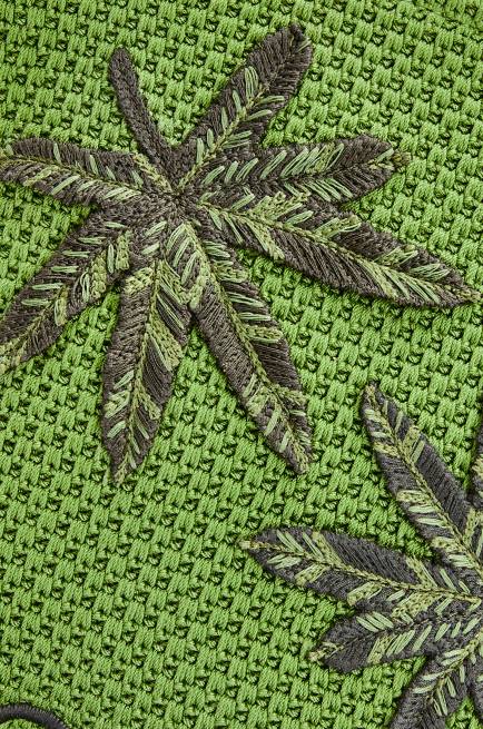 Green Fringes crossbody bag in organic cotton Loewe 84PR231 Men