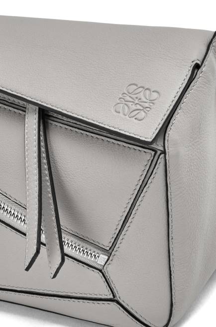 Asphalt Grey Small Puzzle bumbag in classic calfskin Loewe 84PR565 Men