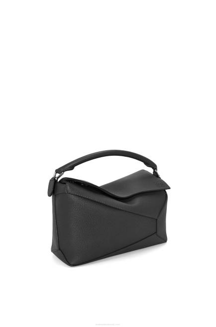 Black Puzzle Edge bag in grained calfskin Loewe 84PR540 Men