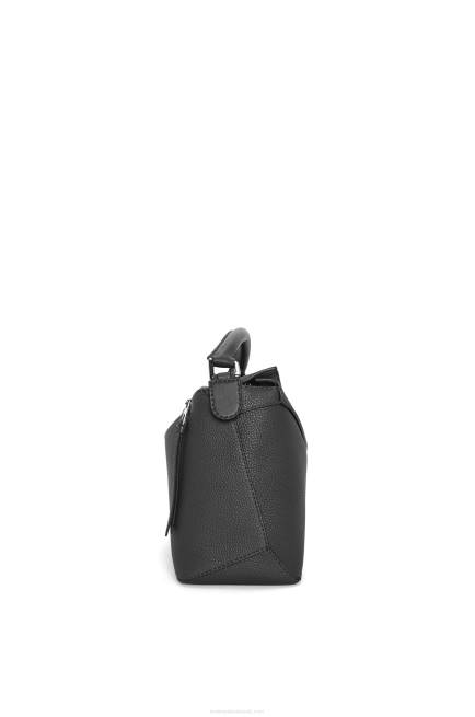 Black Puzzle Edge bag in grained calfskin Loewe 84PR540 Men