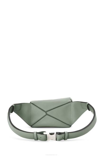 Dark Sage Mini Puzzle bumbag in classic calfskin Loewe 84PR298 Men
