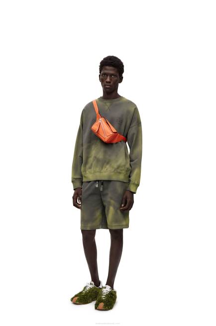 Orange Mini Puzzle bumbag in classic calfskin Loewe 84PR571 Men