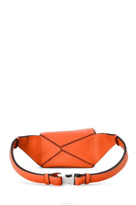 Orange Mini Puzzle bumbag in classic calfskin Loewe 84PR571 Men