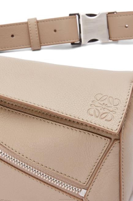 Sand Mini Puzzle bumbag in classic calfskin Loewe 84PR548 Men