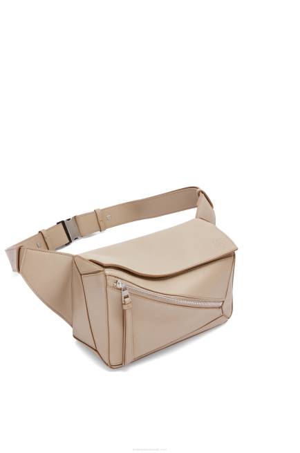 Sand Small Puzzle bumbag in classic calfskin Loewe 84PR562 Men