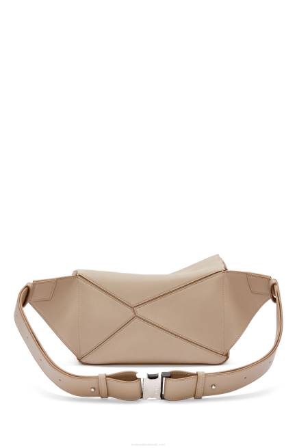 Sand Small Puzzle bumbag in classic calfskin Loewe 84PR562 Men