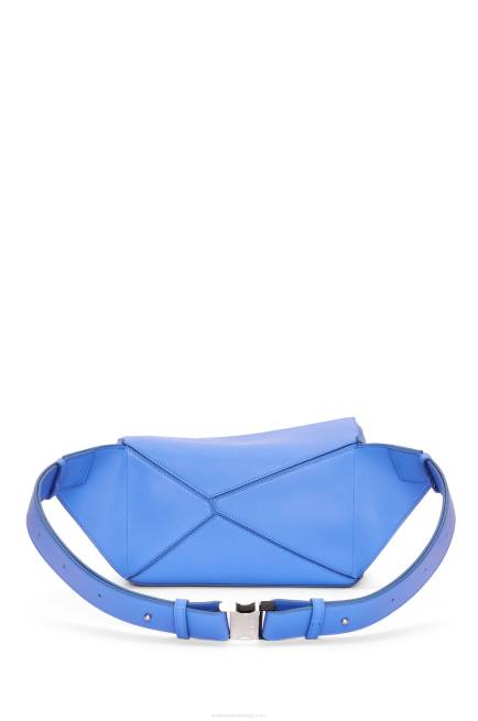 Seaside Blue Small Puzzle bumbag in classic calfskin Loewe 84PR563 Men