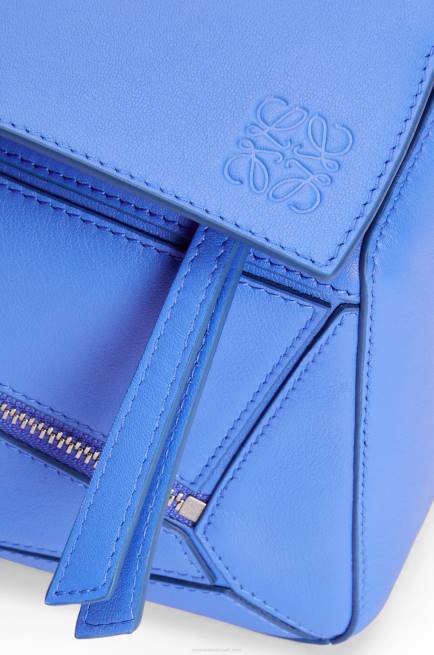 Seaside Blue Small Puzzle bumbag in classic calfskin Loewe 84PR563 Men