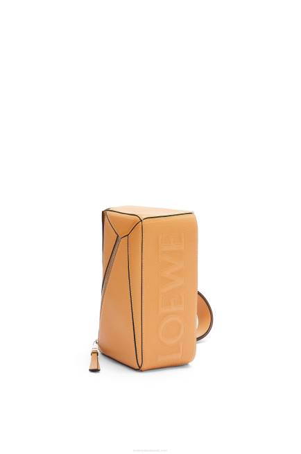 Warm Desert Small Puzzle bumbag in diamond calfskin Loewe 84PR569 Men