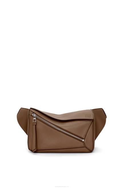 Winter Brown Small Puzzle bumbag in classic calfskin Loewe 84PR564 Men
