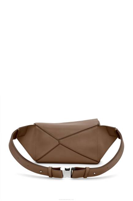 Winter Brown Small Puzzle bumbag in classic calfskin Loewe 84PR564 Men