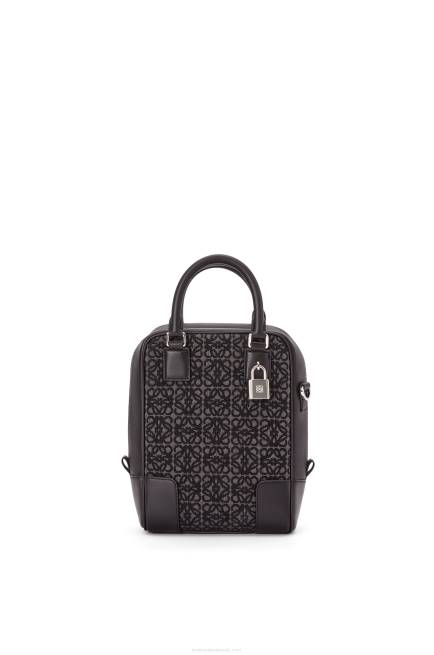 Anthracite/Black Amazona 15 in Anagram jacquard and calfskin Loewe 84PR147 Men