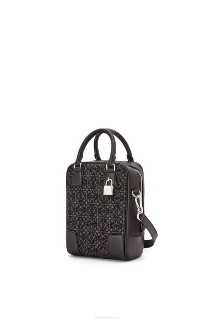 Anthracite/Black Amazona 15 in Anagram jacquard and calfskin Loewe 84PR147 Men