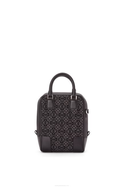 Anthracite/Black Amazona 15 in Anagram jacquard and calfskin Loewe 84PR147 Men