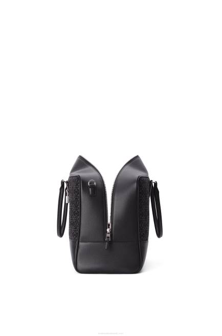Anthracite/Black Amazona 44 bag in Anagram jacquard and calfskin Loewe 84PR148 Men