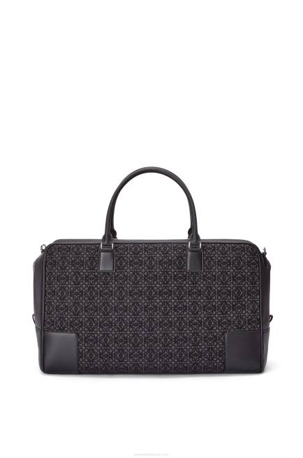 Anthracite/Black Amazona 44 bag in Anagram jacquard and calfskin Loewe 84PR148 Men