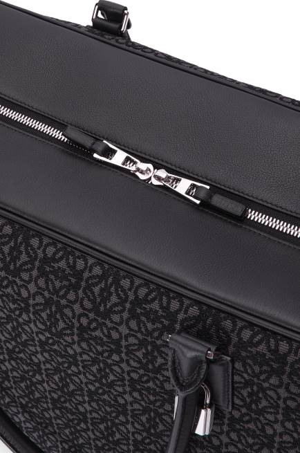 Anthracite/Black Amazona 44 bag in Anagram jacquard and calfskin Loewe 84PR148 Men
