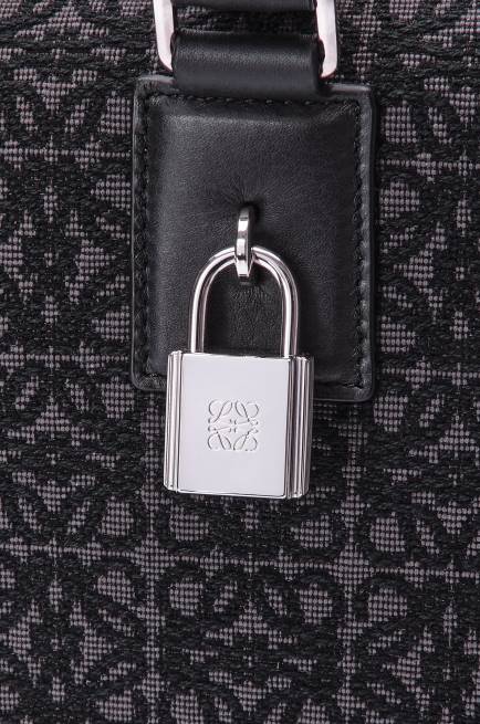 Anthracite/Black Amazona 44 bag in Anagram jacquard and calfskin Loewe 84PR148 Men