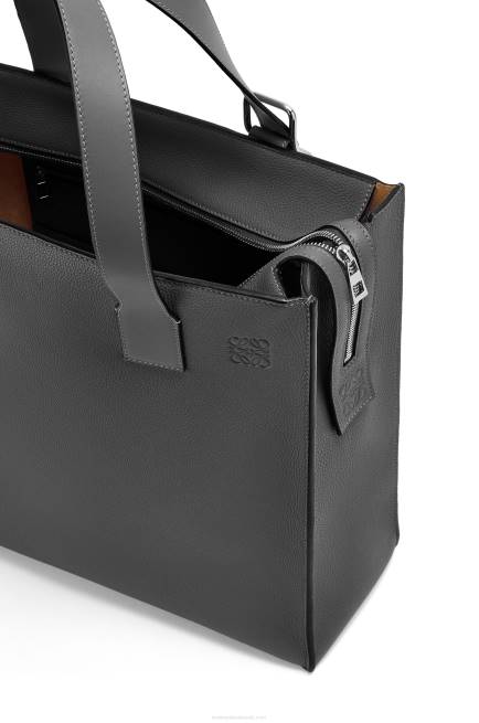 Black Buckle Zip tote in soft grained calfskin Loewe 84PR179 Men