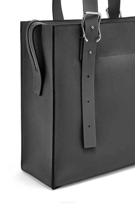 Black Buckle Zip tote in soft grained calfskin Loewe 84PR179 Men