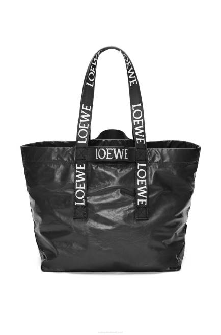 Black Fold Shopper in paper calfskin Loewe 84PR68 Men