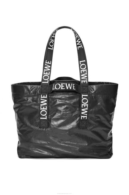 Black Fold Shopper in paper calfskin Loewe 84PR68 Men