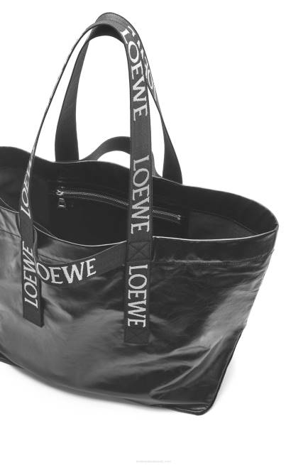 Black Fold Shopper in paper calfskin Loewe 84PR68 Men
