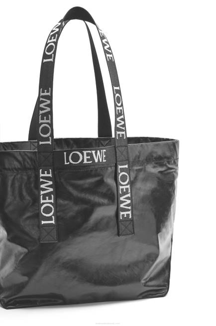Black Fold Shopper in paper calfskin Loewe 84PR68 Men