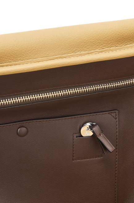 Gold/Chocolate Brown Amazona 44 bag in suede and calfskin Loewe 84PR160 Men