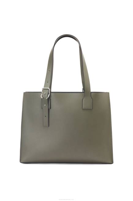 Khaki Green Buckle Horizontal tote in classic calfskin Loewe 84PR180 Men