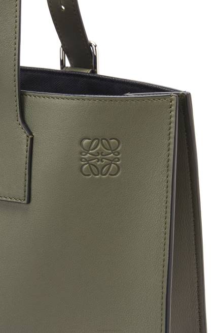 Khaki Green Buckle Horizontal tote in classic calfskin Loewe 84PR180 Men