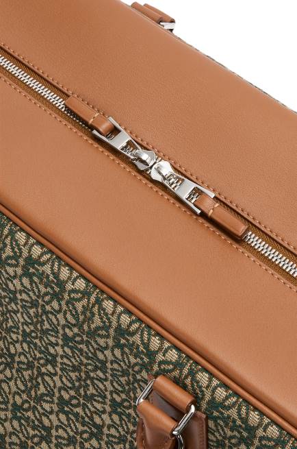 Khaki Green/Tan Amazona 44 bag in Anagram jacquard and calfskin Loewe 84PR161 Men