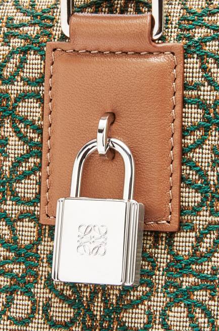 Khaki Green/Tan Amazona 44 bag in Anagram jacquard and calfskin Loewe 84PR161 Men