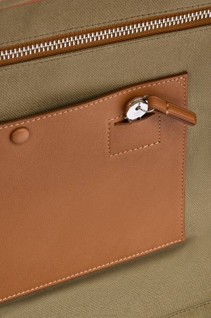 Khaki Green/Tan Amazona 44 bag in Anagram jacquard and calfskin Loewe 84PR161 Men