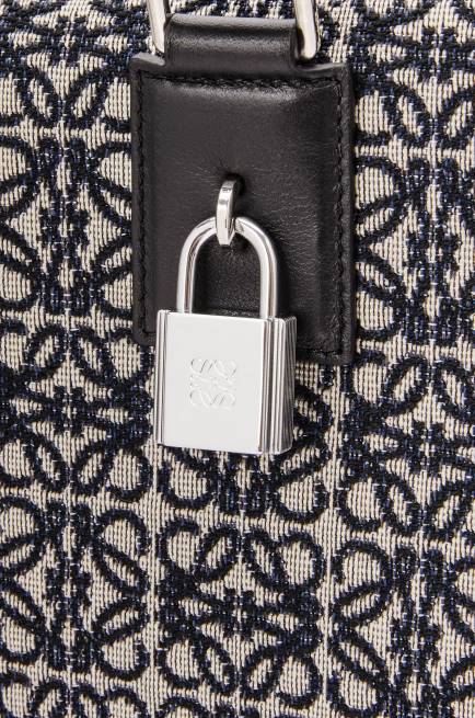 Navy/Black Amazona 44 bag in Anagram jacquard and calfskin Loewe 84PR149 Men
