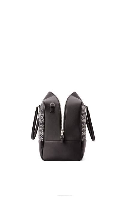 Navy/Black Amazona 44 bag in Anagram jacquard and calfskin Loewe 84PR149 Men