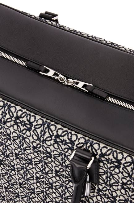 Navy/Black Amazona 44 bag in Anagram jacquard and calfskin Loewe 84PR149 Men