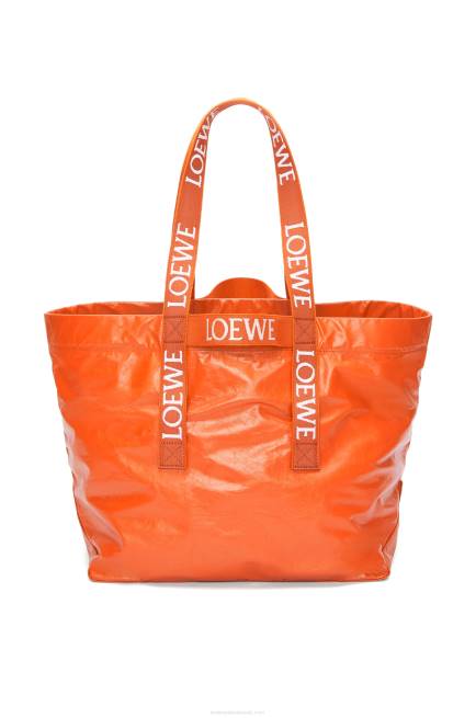 Orange Fold Shopper in paper calfskin Loewe 84PR69 Men