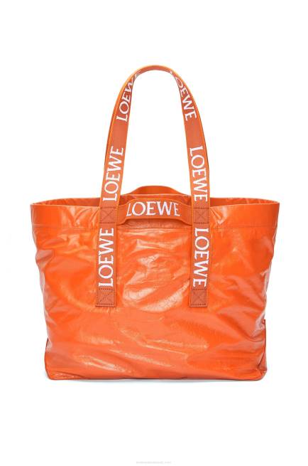Orange Fold Shopper in paper calfskin Loewe 84PR69 Men