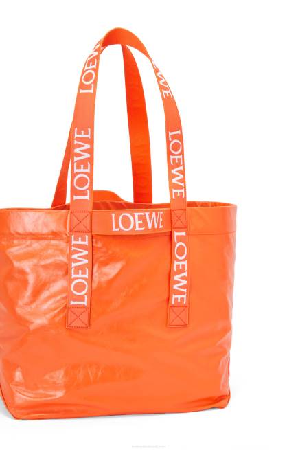 Orange Fold Shopper in paper calfskin Loewe 84PR69 Men