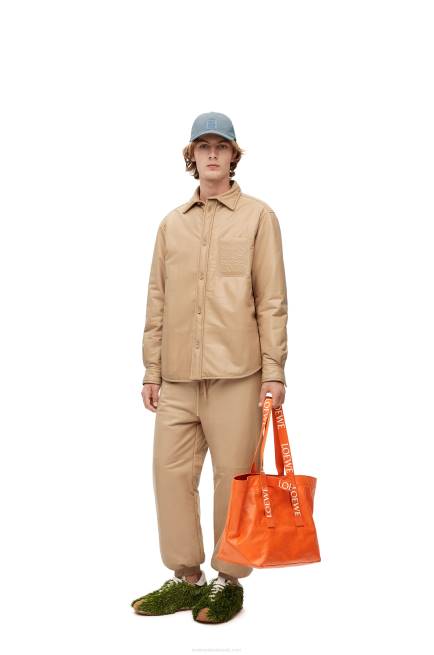 Orange Fold Shopper in paper calfskin Loewe 84PR69 Men