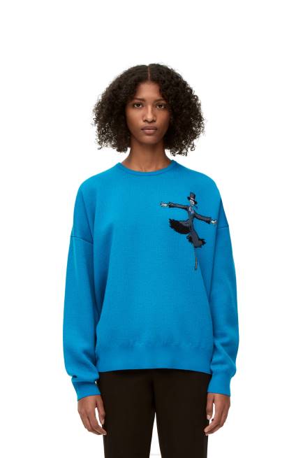 Cerulean Blue Turnip Head sweater in wool Loewe 84PR1026 Men