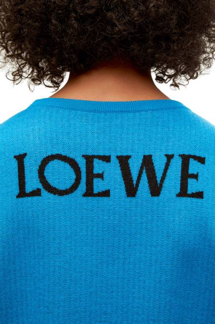 Cerulean Blue Turnip Head sweater in wool Loewe 84PR1026 Men