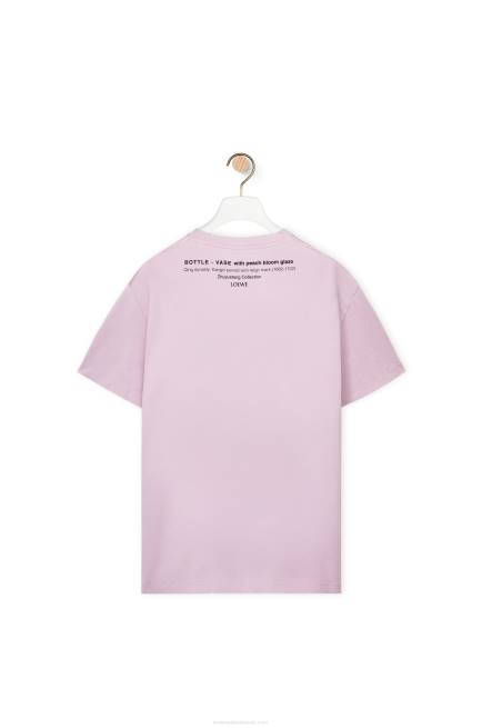 Lilac Ceramic print T-shirt in cotton Loewe 84PR819 Men