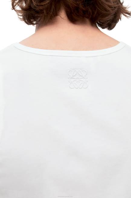 White/Multicolor Fennel tank top in cotton Loewe 84PR782 Men