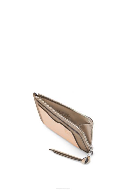 Artichoke Green/Dusty Beige Coin cardholder in soft grained calfskin Loewe 84PR1344 Women