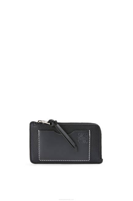 Black Coin cardholder in soft grained calfskin Loewe 84PR1339 Women